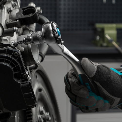 Набор торцевых головок, трещотка 120 зубьев, 1/2", CrV, 36 предметов Gross по ценам производителя в Санкт-Петербурге с доставкой по всей России