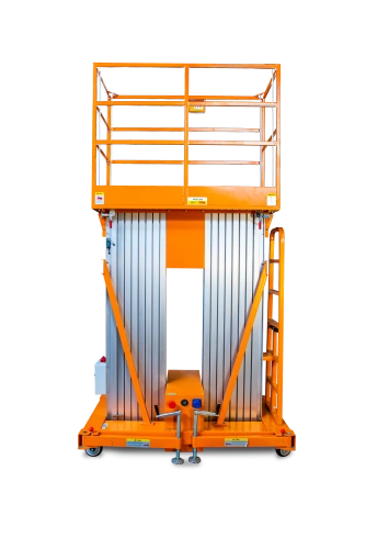 Подъемник мачтовый аккумуляторный 200 кг, 10/12 м, 24/80 В/Ач TOR GTWY10-200S DC 2-мачтовый по ценам производителя в Санкт-Петербурге с доставкой по всей России