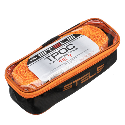 Трос буксировочный 12 т, 5 м, 2 петли, сумка на молнии Stels купить в Москве с доставкой по всей России | ProtosMarket.ru