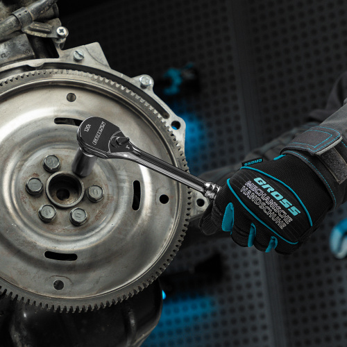 Ключ-трещотка 1/2", CrV, 120 зубьев, цельнометаллический, хром Gross купить в Москве с доставкой по всей России | ProtosMarket.ru