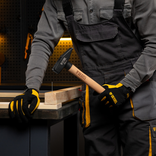 Молоток слесарный, 800 г, кованый квадратный боек, буковая рукоятка Denzel купить в Москве с доставкой по всей России | ProtosMarket.ru