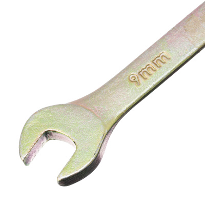 Ключ комбинированный, 9 мм, желтый цинк Сибртех купить в Москве с доставкой по всей России | ProtosMarket.ru