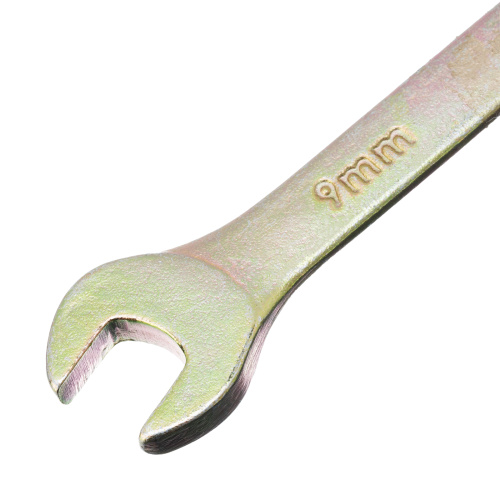 Ключ комбинированный, 9 мм, желтый цинк Сибртех купить в Москве с доставкой по всей России | ProtosMarket.ru