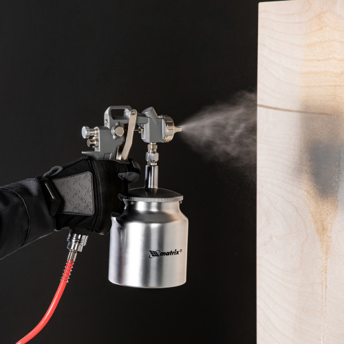 Набор пневмоинструмента, 5 предметов, быстросъемное соединение, краскораспылитель с нижним бачком Matrix купить в Москве с доставкой по всей России | ProtosMarket.ru