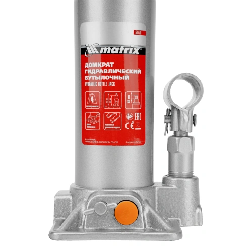 Домкрат гидравлический бутылочный, 4 т, h подъема 194-372 мм, в пластиковом кейсе Matrix по ценам производителя в Санкт-Петербурге с доставкой по всей России