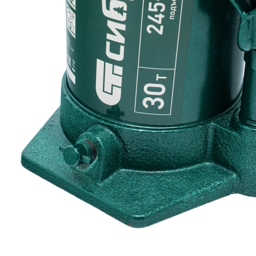 Домкрат гидравлический бутылочный, 30 т, 245-385 мм Сибртех по ценам производителя в Санкт-Петербурге с доставкой по всей России