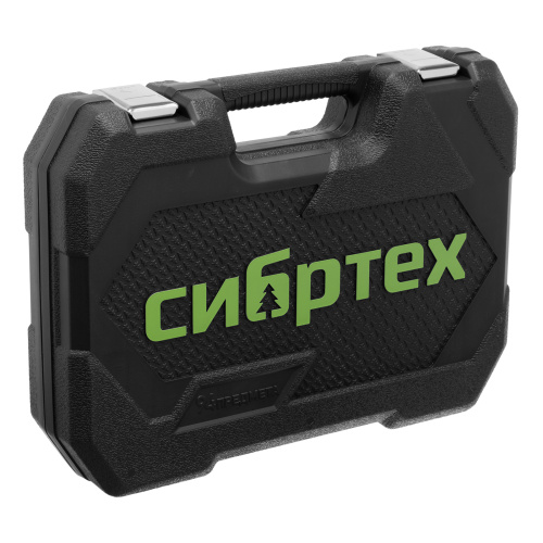 Набор инструментов, 1/2", 1/4", пластиковый кейс 89 предметов Сибртех купить в Москве с доставкой по всей России | ProtosMarket.ru