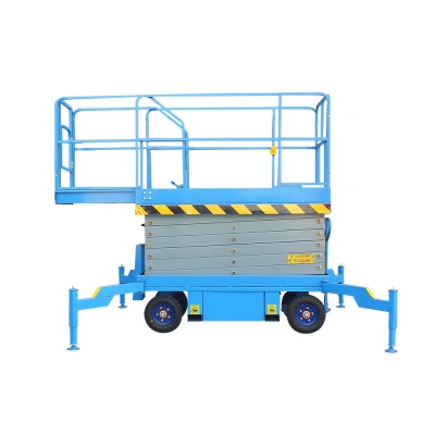 Подъемник ножничный самоходный 500 кг 9/11 м TOR SJY-0,5-9DC аккумуляторный по ценам производителя в Санкт-Петербурге с доставкой по всей России