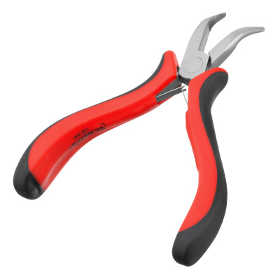Длинногубцы изогнутые Mini, 130 мм, никелированные, авторазжим, двухкомпонентные рукоятки Matrix купить в Москве с доставкой по всей России | ProtosMarket.ru