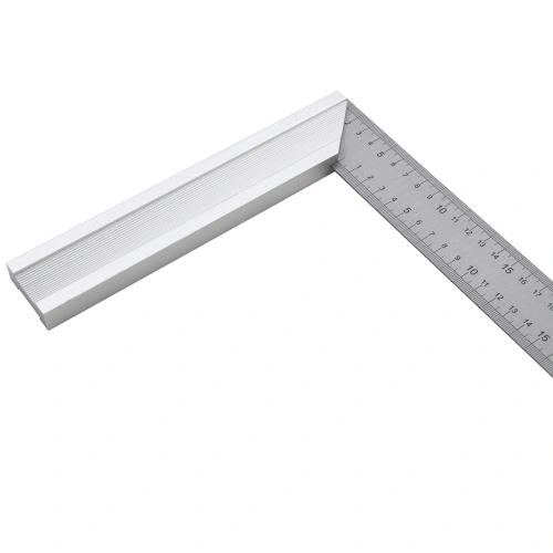 Угольник стальной 400 мм, нержавеющая сталь, градуировка, алюминиевое основание Denzel по ценам производителя в Санкт-Петербурге с доставкой по всей России