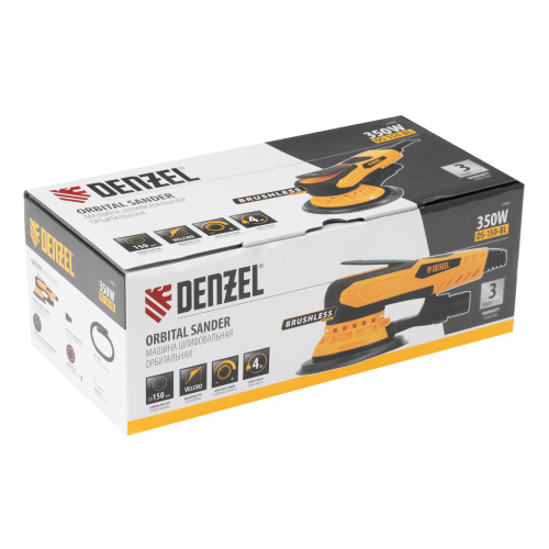 Машина шлифовальная орбитальная бесщет OS-150-BL, 350 Вт, 4000-10000 об/мин Denzel по ценам производителя в Санкт-Петербурге с доставкой по всей России