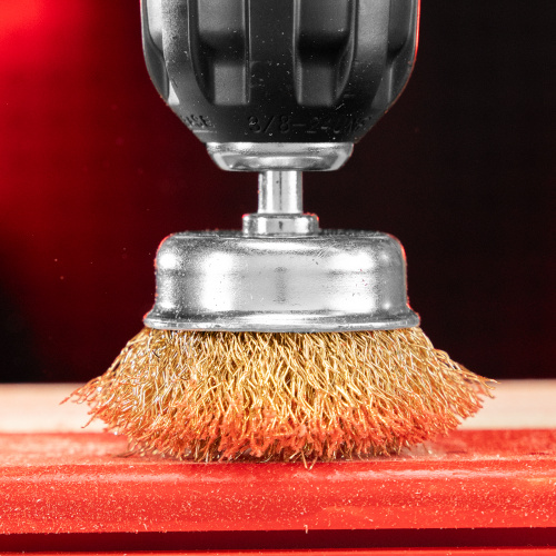 Набор щеток для дрели, 3 шт, 1 плоская, 50 мм, 2 "чашки", 25-50 мм, со шпильками Matrix по ценам производителя в Санкт-Петербурге с доставкой по всей России