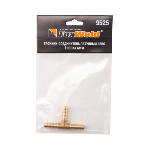 Тройник-соединитель латунный AERO ёлочка 6мм купить в Москве с доставкой по всей России | ProtosMarket.ru