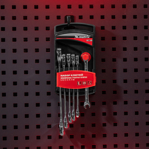 Набор ключей комбинированных, трещеточных 6 шт Matrix купить в Москве с доставкой по всей России | ProtosMarket.ru