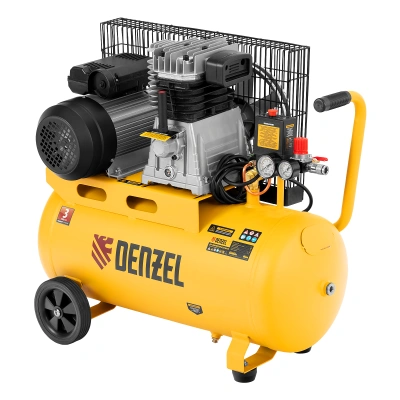 Компрессор воздушный BCI2300/50, ременный привод, 2.3 кВт, 50 литров, 400 л/мин Denzel по ценам производителя в Санкт-Петербурге с доставкой по всей России