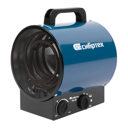 Тепловая пушка ТВ-3М (тепловентилятор), 230 В, 3 режима: вентилятор/1500 Вт /3000 Вт Сибртех по ценам производителя в Санкт-Петербурге с доставкой по всей России