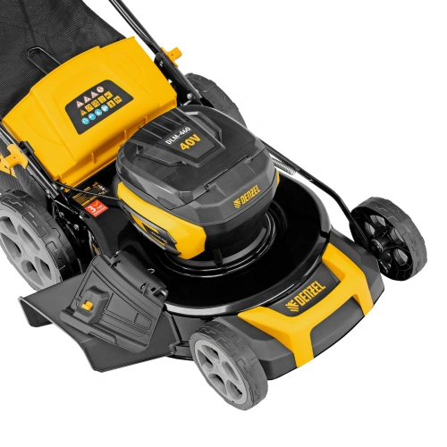 Газонокосилка аккумуляторная бесщет. DLM-460, 460 мм, травосб. 65 л., Li-Ion, 40 В Denzel по ценам производителя в Санкт-Петербурге с доставкой по всей России