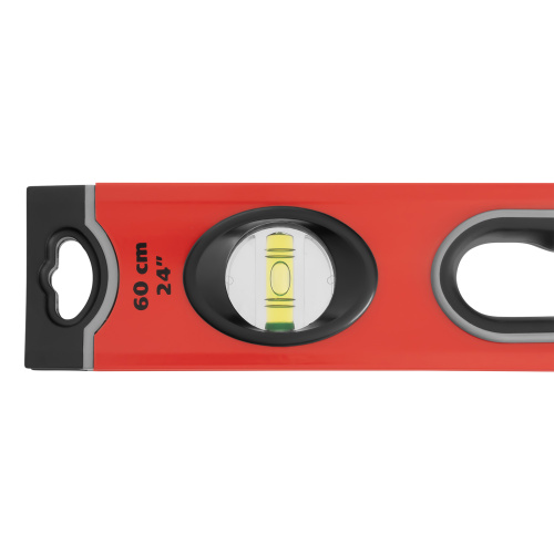 Уровень алюминиевый, 600 мм, 3 глазка, ударопрочные заглушки, двухкомпонентные ручки Matrix ProFI купить в Москве с доставкой по всей России | ProtosMarket.ru