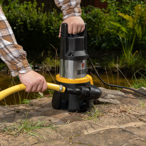 Дренажный насос DP1400X, 1400 Вт, подъем 11 м, 25000 л/ч Denzel по ценам производителя в Санкт-Петербурге с доставкой по всей России