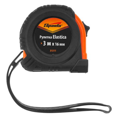 Рулетка Elastica,3 м х 16 мм,обрезиненный корпус Sparta по ценам производителя в Санкт-Петербурге с доставкой по всей России