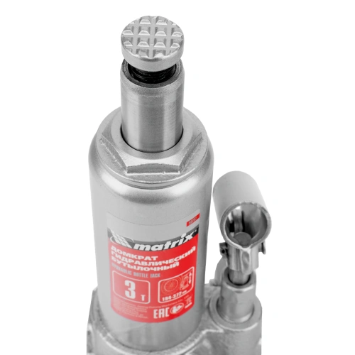 Домкрат гидравлический бутылочный, 3 т, высота подъема 194-372 мм, в пластиковый кейсе Matrix по ценам производителя в Санкт-Петербурге с доставкой по всей России