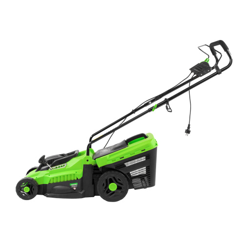 Газонокосилка электрическая L1500, 1500 Вт, ширина 33 см, 5 уровней, пластиковый травосборник 35 л Сибртех купить в Москве с доставкой по всей России | ProtosMarket.ru