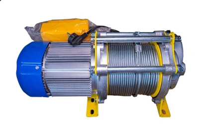 Лебедка электрическая  300/600кг  60/30м с канатом 220В 24м/мин алюминиевый корпус TOR KCD (TSA) по ценам производителя в Санкт-Петербурге с доставкой по всей России