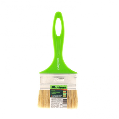 Кисть флейцевая "Евро", 75 x 8, натуральная щетина, пластиковая ручка Сибртех купить в Москве с доставкой по всей России | ProtosMarket.ru