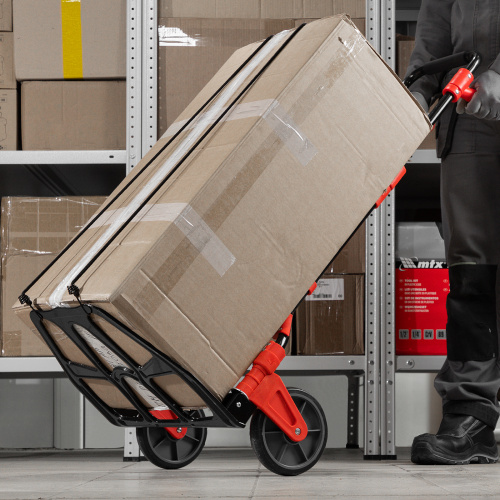 Тележка хозяйственная, складная, 2 колесная, грузоподъемность 150 кг Matrix по ценам производителя в Санкт-Петербурге с доставкой по всей России