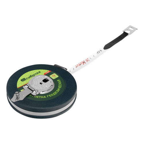 Рулетка геодезическая 20 м х 13 мм, закрытый корпус, фибергласовая лента Сибртех по ценам производителя в Санкт-Петербурге с доставкой по всей России