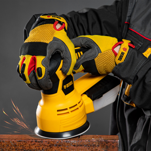 Машина шлифовальная эксцентриковая OS-125, 450 Вт, 6000-12000 об/мин Denzel купить в Москве с доставкой по всей России | ProtosMarket.ru