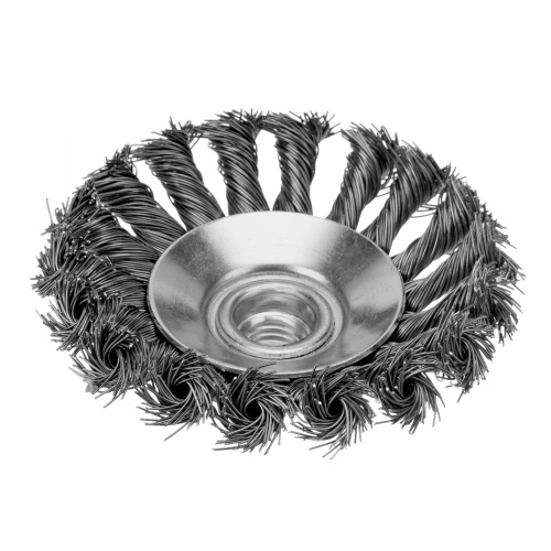 Щетка для УШМ, 100 мм, М14, "тарелка", крученая металлическая проволока Сибртех по ценам производителя в Санкт-Петербурге с доставкой по всей России