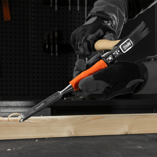 Набор стамесок 4 шт, 6-12-18-24 мм, плоские, пластиковые ударные рукоятки Sparta купить в Москве с доставкой по всей России | ProtosMarket.ru