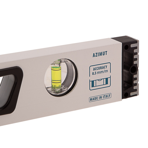 Уровень алюминиевый, 600 мм, усиленный, рукоятки, фрезерованный, 3 глазка, магнитный Gross купить в Москве с доставкой по всей России | ProtosMarket.ru