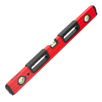 Уровень алюминиевый, 600 мм, фрезерованный, 3 глазка, две эргономичные ручки Matrix по ценам производителя в Санкт-Петербурге с доставкой по всей России