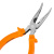 Длинногубцы изогнутые Classic, 160 мм, шлифованные, пластмассовые рукоятки Sparta купить в Москве с доставкой по всей России | ProtosMarket.ru