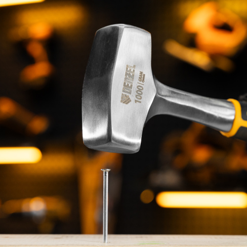 Кувалда 1 кг, цельнометаллическая, двухкомпонентная рукоятка Denzel купить в Москве с доставкой по всей России | ProtosMarket.ru