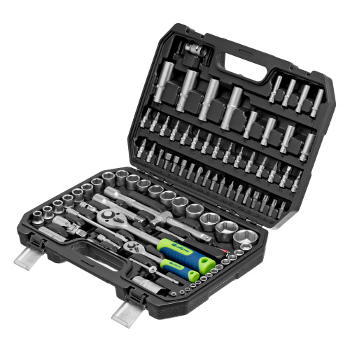 Набор инструментов, 1/2", 1/4", пластиковый кейс, 94 предмета// Сибртех по ценам производителя в Санкт-Петербурге с доставкой по всей России