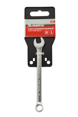 Ключ комбинированный, 8 мм, CrV, матовый хром Matrix купить в Москве с доставкой по всей России | ProtosMarket.ru
