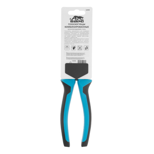 Плоскогубцы комбинированные 200 мм, хром-ванадий, двухкомпонентные рукоятки Барс купить в Москве с доставкой по всей России | ProtosMarket.ru