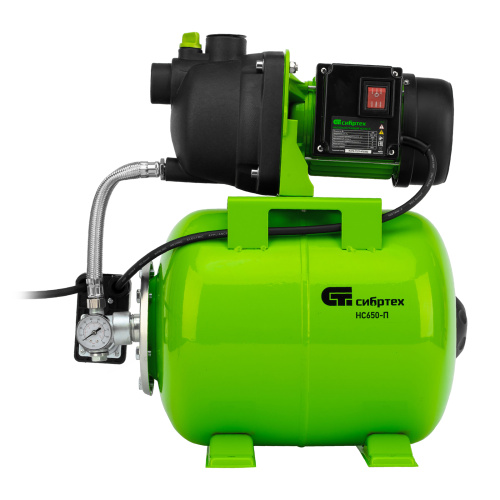 Насосная станция НС650-П, 650 Вт, напор 37 м, 3200 л/ч, ресивер 19 л Сибртех по ценам производителя в Санкт-Петербурге с доставкой по всей России