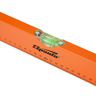 Уровень алюминиевый, 400 мм, 3 глазка, желтый, линейка Sparta по ценам производителя в Санкт-Петербурге с доставкой по всей России