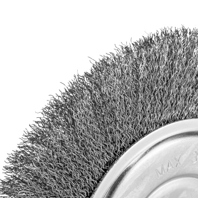 Щетка для УШМ, 200 мм, посадка 22.2 мм, плоская, витая проволока 0.3 мм Сибртех по ценам производителя в Санкт-Петербурге с доставкой по всей России