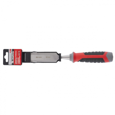 Долото-стамеска, 28 мм, 60 CrV, трехкомпонентная обрезиненная рукоятка Matrix купить в Москве с доставкой по всей России | ProtosMarket.ru