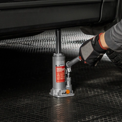 Домкрат гидравлический бутылочный, 2 т, h подъема 181-345 мм, в пластиковом кейсе Matrix по ценам производителя в Санкт-Петербурге с доставкой по всей России