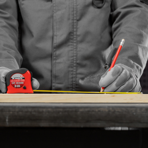 Рулетка Double fixation,3 м х 16 мм,обрезиненный корпус,двойная плавная фиксация Matrix по ценам производителя в Санкт-Петербурге с доставкой по всей России