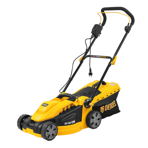 Газонокосилка электрическая GM-1600, 1600 Вт, ширина 36 см, 3 уровя, травосборник 35 л. Denzel купить в Москве с доставкой по всей России | ProtosMarket.ru