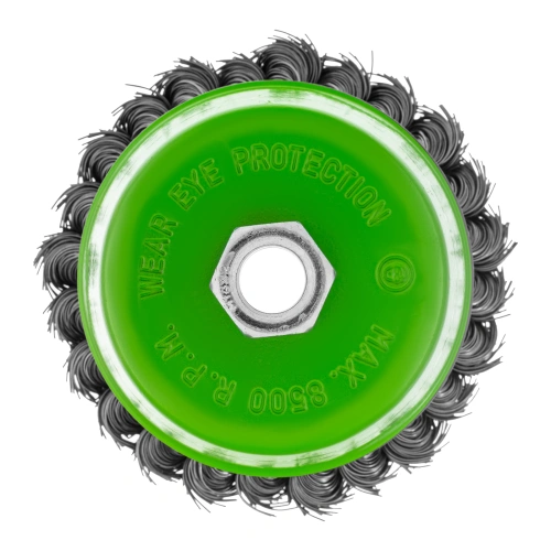 Щетка для УШМ, 100 мм, М14, "чашка", крученая металлическая проволока Сибртех по ценам производителя в Санкт-Петербурге с доставкой по всей России