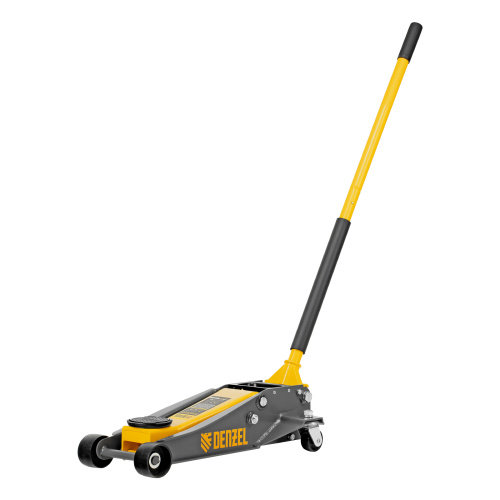 Домкрат гидравлический подкатной, 3 т, 125-470 мм, быстрый подъем, проф. Denzel по ценам производителя в Санкт-Петербурге с доставкой по всей России