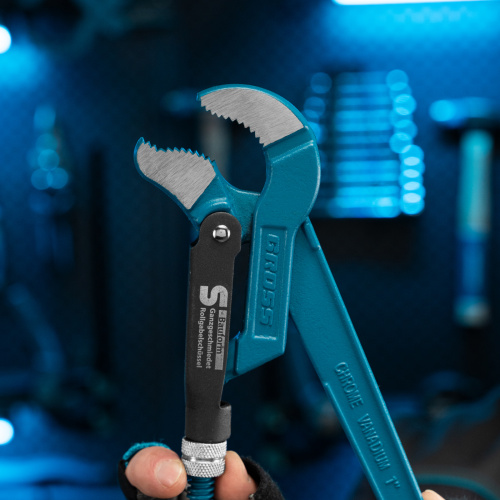 Ключ трубный рычажный 1, №1, цельнокованый, CrV, тип "S" Gross купить в Москве с доставкой по всей России | ProtosMarket.ru